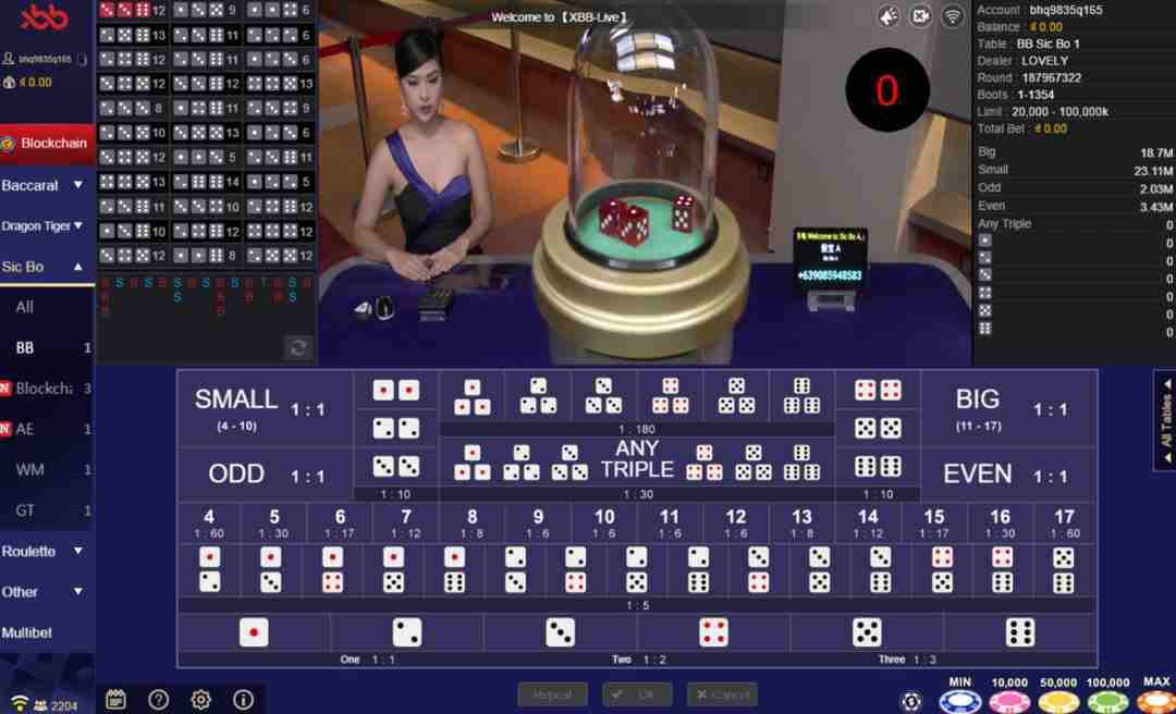 Bbin cung cấp nhiều game casino