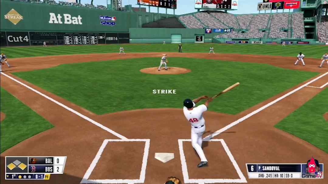 Giao diện game bóng chày nhà phát hành game N2